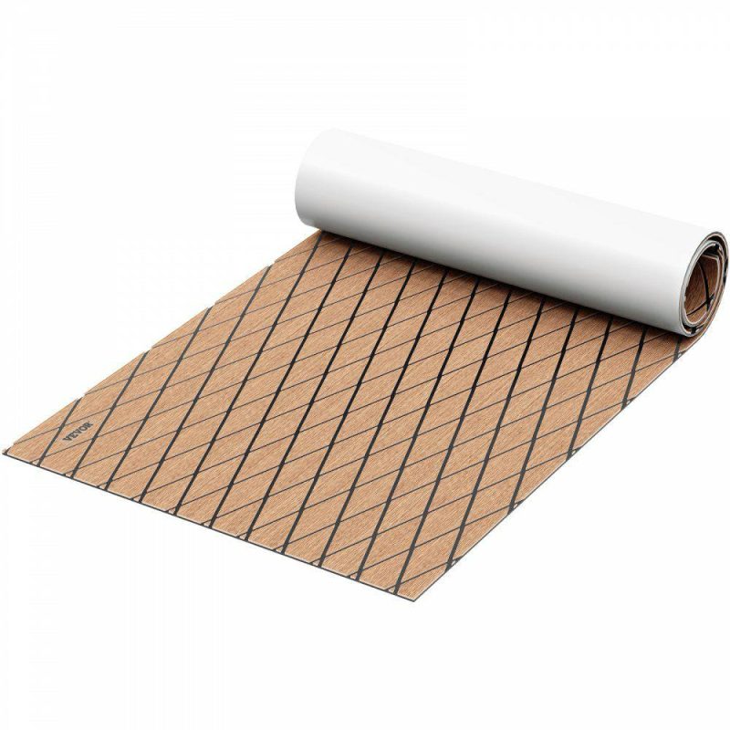 Decking & Fencing | 75″ x 27″ EVA Foam Marine Boat Flooring Teak Decking Sheet Pad Brown Decking & Fencing Brown