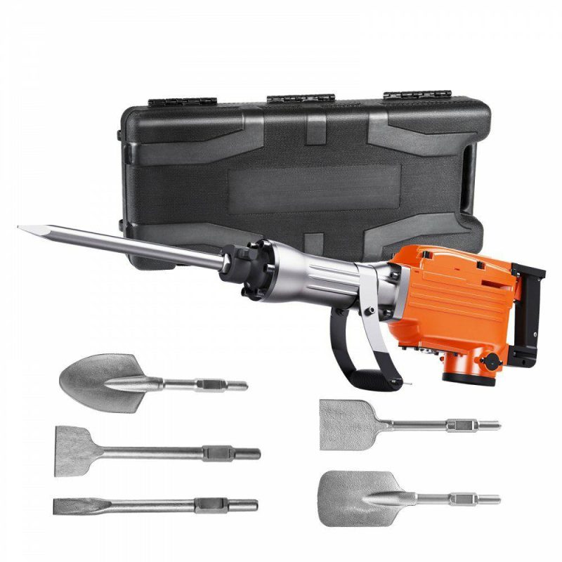 Demolition Tools & Equipment | Demolition Jack Hammer Concrete Breaker 2200W Electric Hammer 6 Chisel Bits Demolition Tools & Equipment Demolition Tools & Equipment