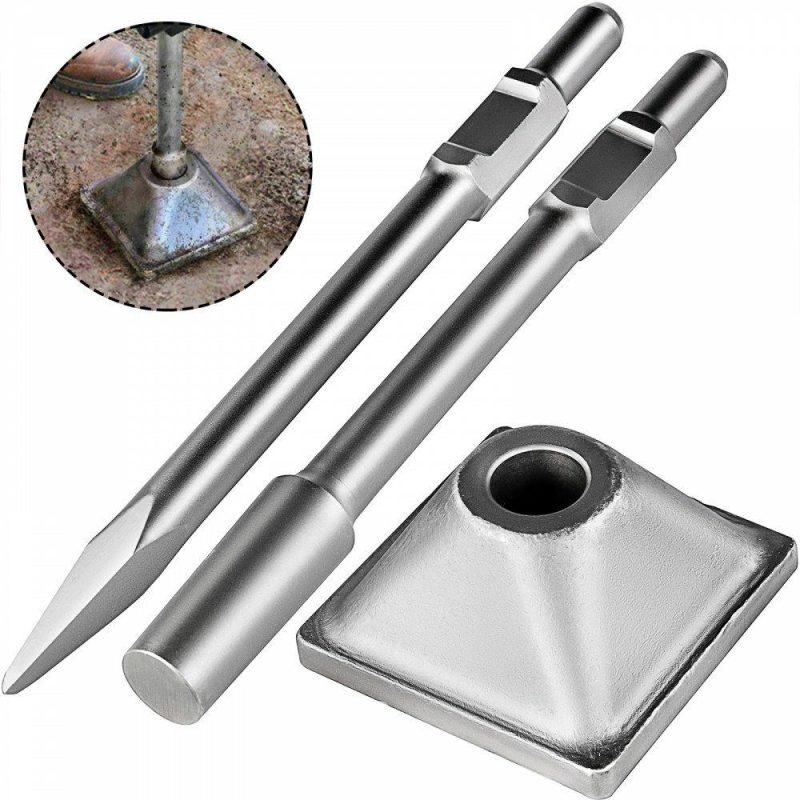 Demolition Tools & Equipment | Jack Hammer 1-1/8″ Tamper Shank, Dirt Tamper 6×6″ Compactor Plate with Electric Chisel Dirt Compactor, Demolition Jackhammer Bits Solid Compactor Breaker Hammer Concrete Tamper Asphalt Tools Power Tools Demolition Tools & Equipment