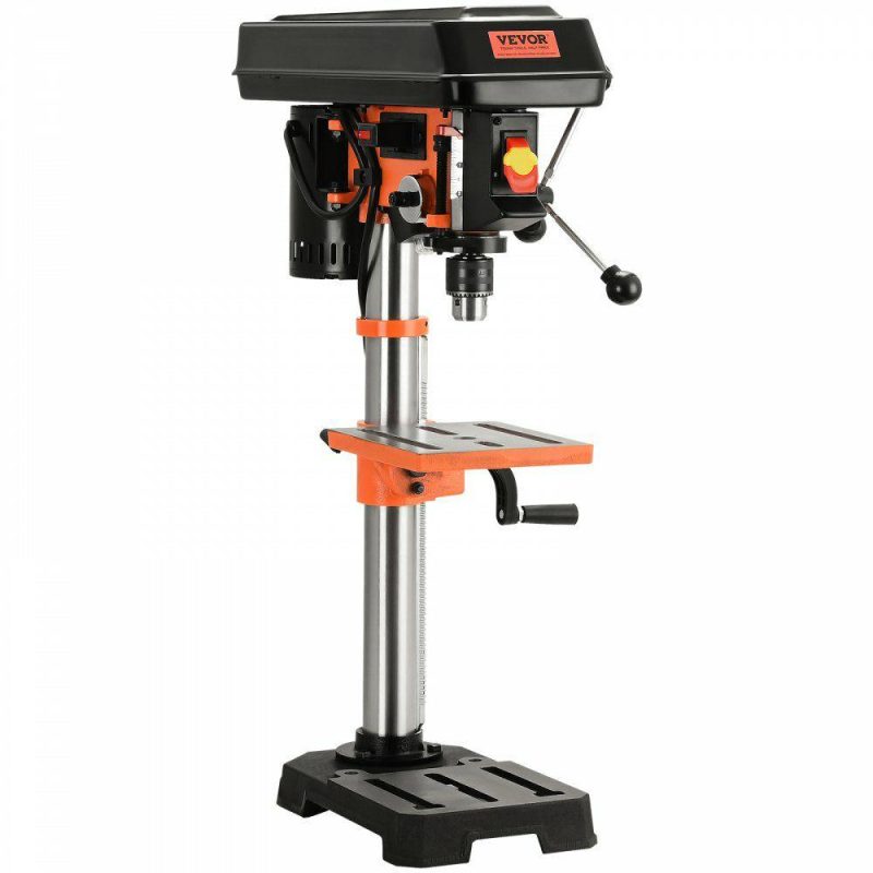 Drills & Drivers | 10” 5-Speed Benchtop Drill Press Cast Iron Drill Press 3.2A 610-2800RPM Drills & Drivers Drills & Drivers