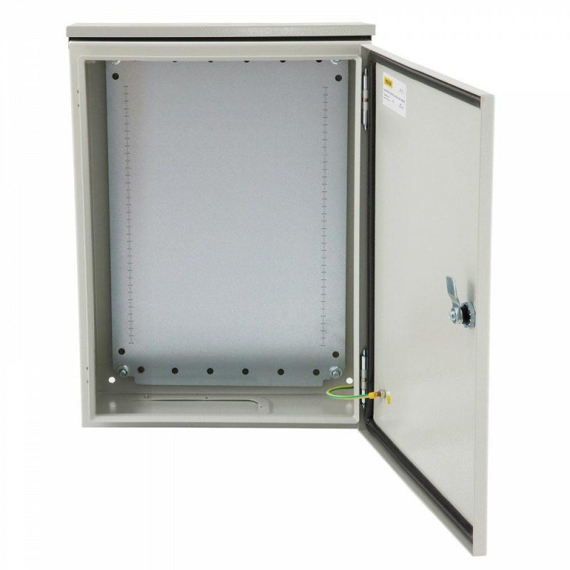 Electrical Boxes & Panels & Fittings | Electrical Enclosure, 20x12x10in, Tested to UL Standards NEMA 4 Outdoor Enclosure, IP65 Waterproof & Dustproof Cold-Rolled Carbon Steel Hinged Junction Box for Outdoor Indoor Use, with Rain Hood Electrical Electrical Boxes & Panels & Fittings