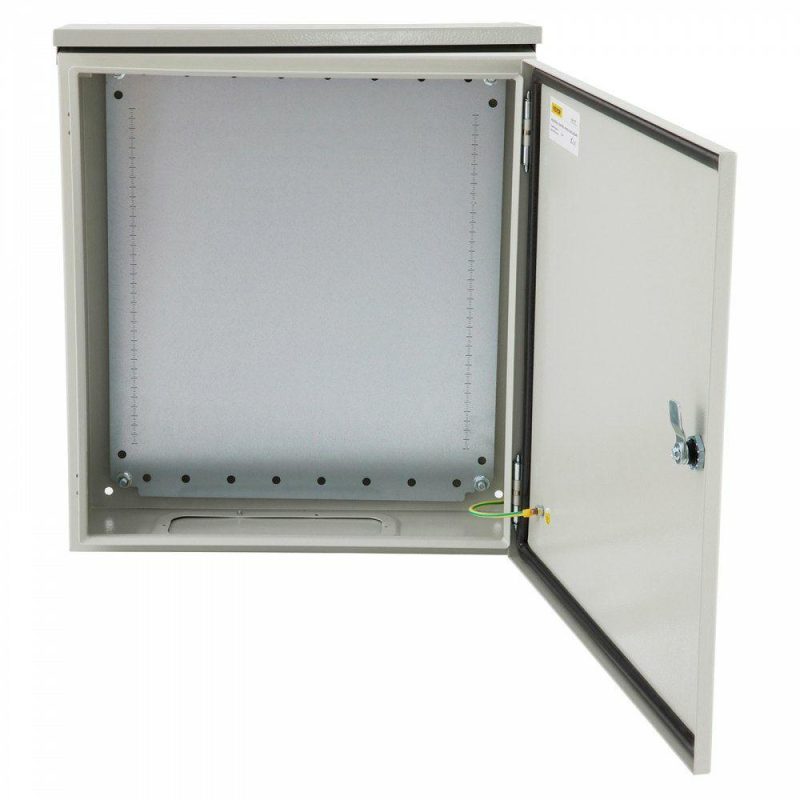 Electrical Boxes & Panels & Fittings | Electrical Enclosure, 20x16x10in, Tested to UL Standards NEMA 4 Outdoor Enclosure, IP65 Waterproof & Dustproof Cold-Rolled Carbon Steel Hinged Junction Box for Outdoor Indoor Use, with Rain Hood Electrical Electrical Boxes & Panels & Fittings