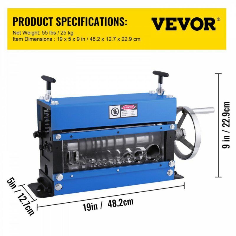 Electrical Tools | Wire Stripping Machine DA 0.06 inch -1.5 inch,Manual Wire Stripping Machine 11 Channels 10 Cutting Blades,Wire Stripper Machine Manual Hand Cranked,for Stripping Scrap Copper Wire Electrical Electrical Tools