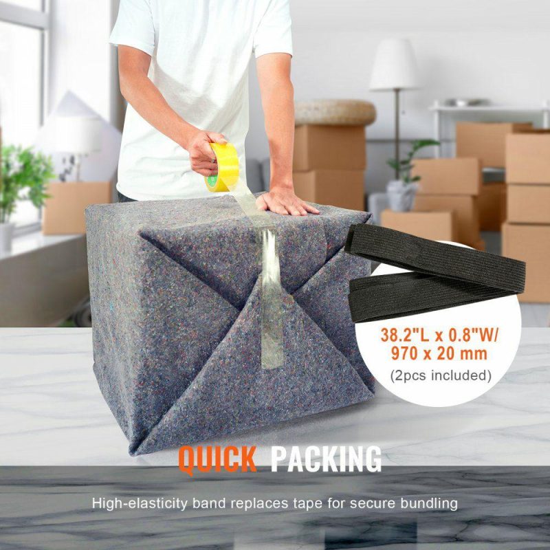 Furniture Hardware | Moving Blankets, 72″ x 54″, 21 lbs/dz Weight, 24 Packs, Professional Recycled Cotton Packing Blanket, Large Heavy Duty Shipping Mover Pads Perfect for Protecting Furniture, Floors, Appliances Furniture Hardware Furniture Hardware