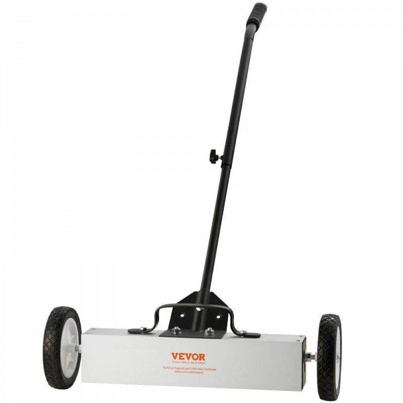 Inspection & Retrieving Tools | 45Lbs Rolling Magnetic Sweeper with Wheels, Push-Type Magnetic Pick Up Sweeper, 18-inch Large Magnet Pickup Lawn Sweeper,  Magnet with Telescoping Handle, Easy Cleanup of Workshop Garage Yard Inspection & Retrieving Tools Inspection & Retrieving Tools