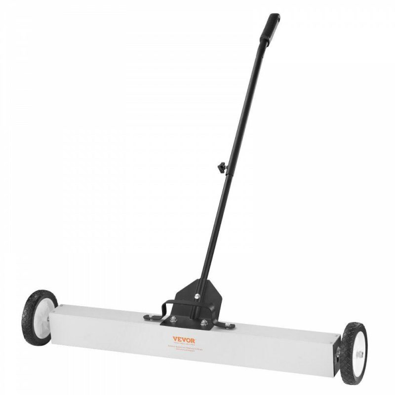 Inspection & Retrieving Tools | 55Lbs Rolling Magnetic Sweeper with Wheels,Push-Type Magnetic Pick Up Sweeper, 24-inch Large Magnet Pickup Lawn Sweeper with Telescoping Handle, Easy Cleanup of Workshop Garage Yard Inspection & Retrieving Tools Inspection & Retrieving Tools