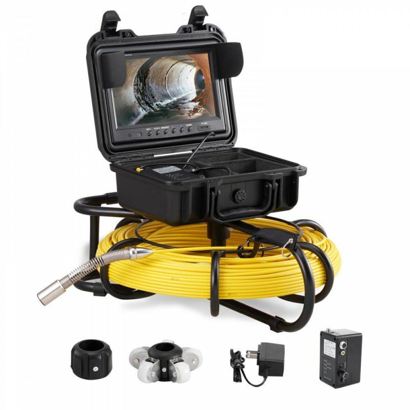 Inspection & Retrieving Tools | Sewer Camera Pipe Inspection Camera 9-inch 720p Screen Pipe Camera 300 ft Power Tools Inspection & Retrieving Tools