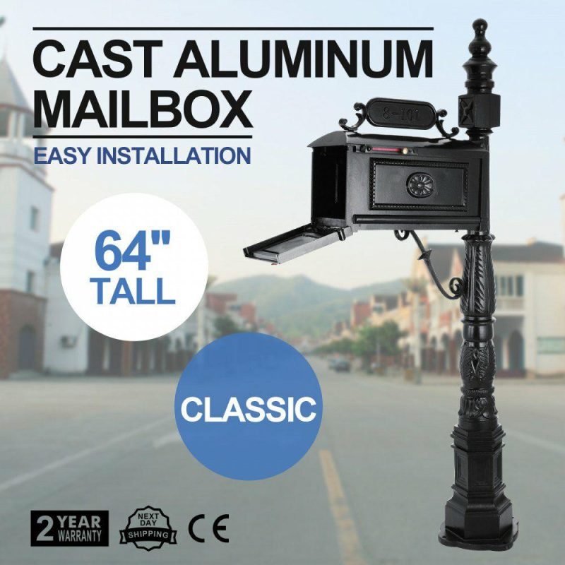 Mailboxes & Accessories | Classic Style Decorative Cast Aluminum Mail Box Mailbox Powder Coated Hardware Mailboxes & Accessories