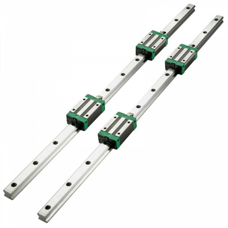 Motion Control | 2PCS Linear Rail 0.79-67 Inch, Linear Bearings and Rails with 4PCS HSR20 Bearing Block, Linear Motion Slide Rails Plus for DIY CNC Routers Lathes Mills, Linear Slide Kit fit X Y Z Axis Hardware Motion Control