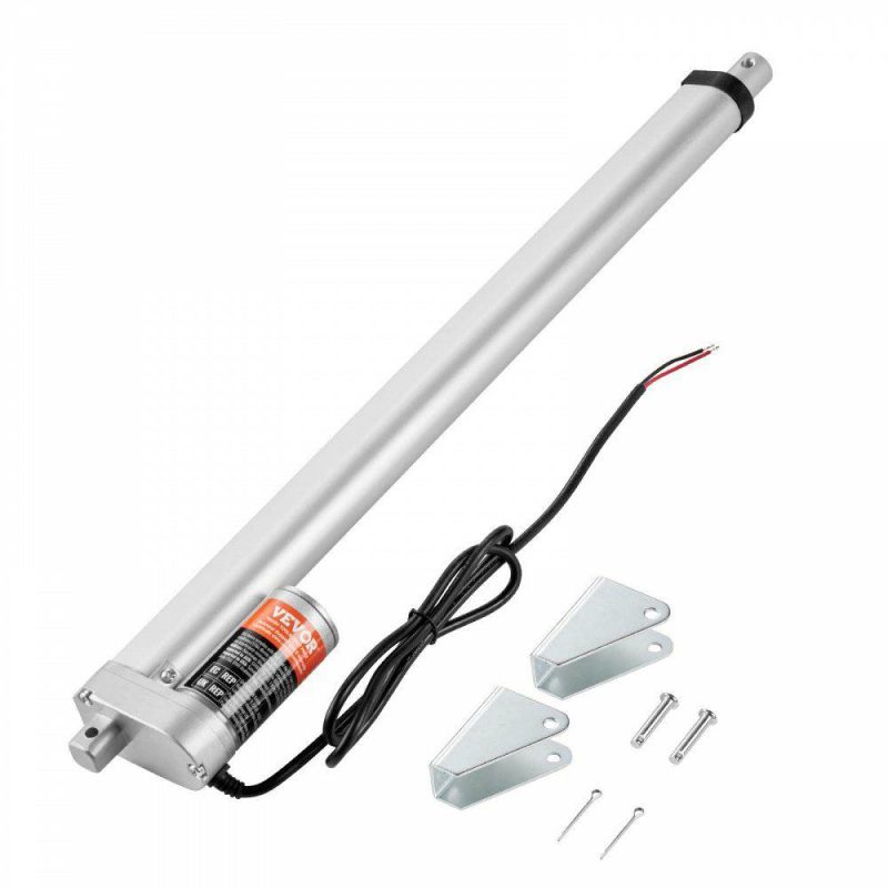 Motion Control | Linear Actuator 12V, 18 Inch High Load 330lbs/1500N Linear Actuator, 0.19″/s Linear Motion Actuator with Mounting Bracket and IP54 Protection Hardware Motion Control