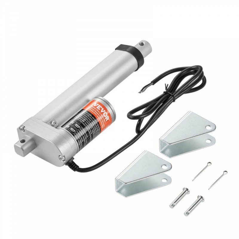 Motion Control | Linear Actuator 12V, 4 Inch High Load 330lbs/1500N Linear Actuator, 0.19″/s Linear Motion Actuator with Mounting Bracket and IP54 Protection Hardware Motion Control