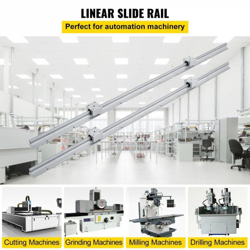 Motion Control | Linear Rail SBR12-1000mm 38mm Linear Slide W/ 4 SBR12UU Bearing Blocks Hardware Motion Control