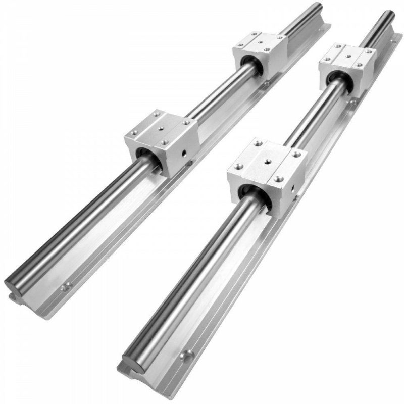 Motion Control | Linear Rail SBR16-300mm 2PCs Linear Rail Shaft Rod W/ 4 SBR16UU Blocks Hardware Motion Control