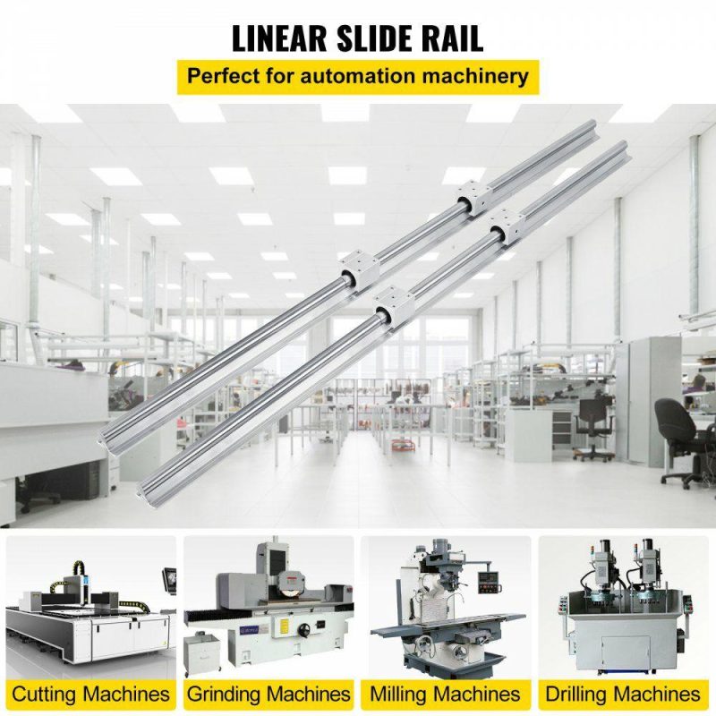 Motion Control | Linear Rail SBR20-1200mm 20mm Linear Rail Shaft Rod W/ 4 SBR20UU Blocks Hardware Motion Control