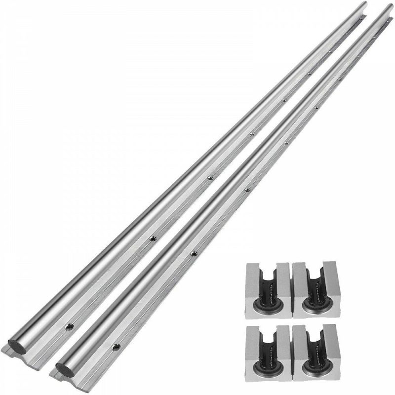 Motion Control | Linear Rail SBR20-1500mm 2 Linear Slide Guide with 4 SBR20UU Bearing Block Hardware Motion Control