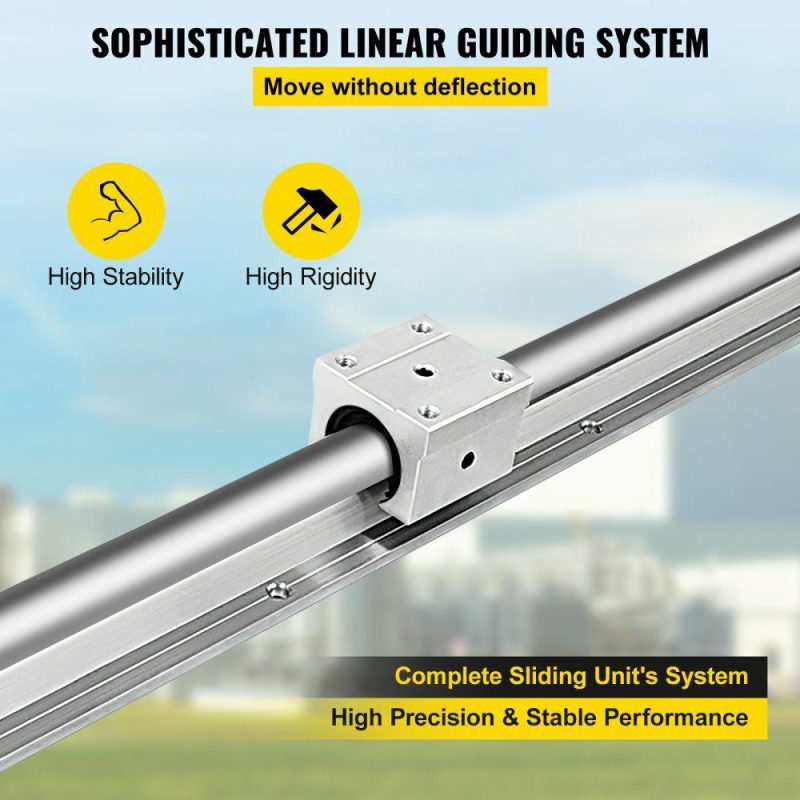 Motion Control | Linear Rail SBR20-1800mm 2 Linear Slide Guide with 4 SBR20UU Bearing Block Hardware Motion Control