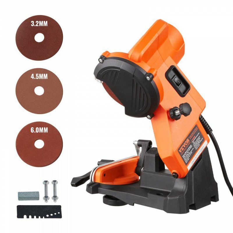 Saws & Accessories | Electric Chainsaw Sharpener 140W 5700RPM Fit 0.25″ to 0.404″ Pitch Chains Power Tools Saws & Accessories