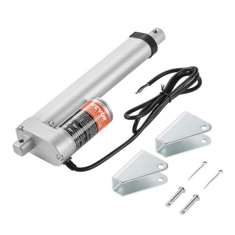 Motion Control | 12V Linear Actuator – 6 Inch Stroke, High Load Capacity 330lbs with Mounting Bracket and IP54 Protection Hardware Motion Control