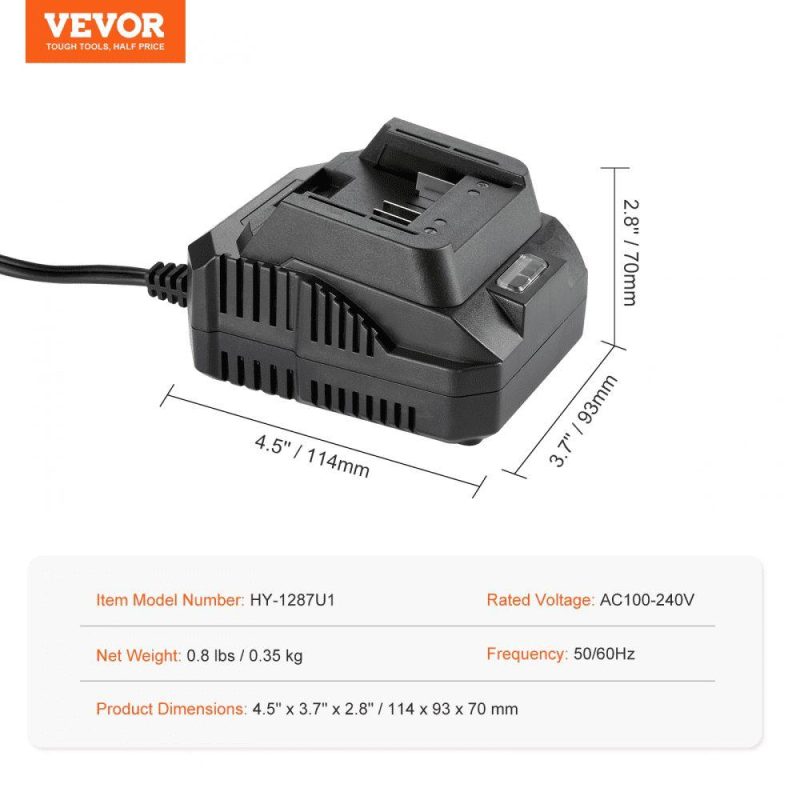 Power Tool Parts & Accessories | 2.0Ah Battery Charger – Cordless Power Tools Battery Pack Charger for Fast Charging, Replacement Charger for VV-SP2020, VV-EX2040, VV-SP2050, VV-EX2060 Batteries Power Tool Parts & Accessories Power Tool Parts & Accessories